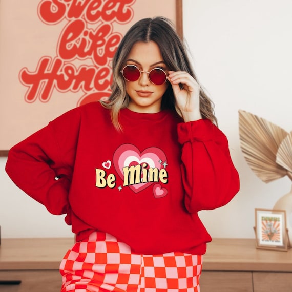 Be Mine Shirt, Valentine's Day Sweater, Women's Valentine's Day Sweatshirt, Valentine's Day Gift, Valentine's Day Gift, Pair Shirt, Partner Lock