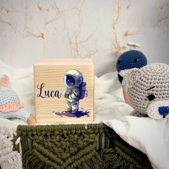 Personalized Money Box Wood Astronaut I Gift I Personalized Gifts I Personalized Money Box I Wooden Money Box