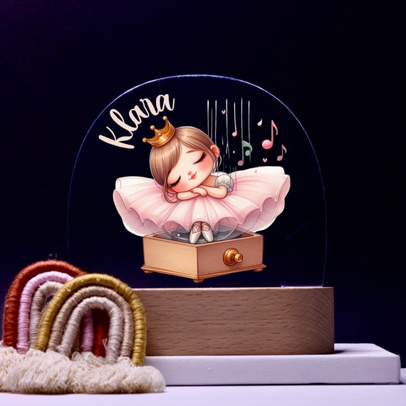 Personalized acrylic night lamp, baby gift, baby night lamp, children's night lamp, christening gift, children's birthday gift, night light