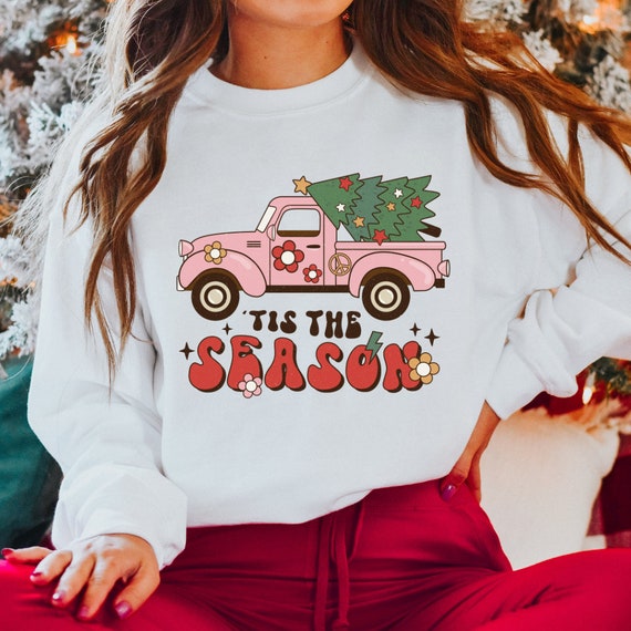 Tis the Season Unisex Sweater I Christmas I Christmas Truck I Hippie