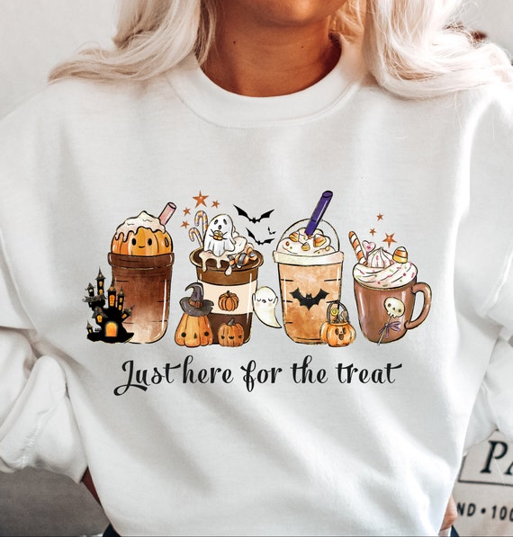 Halloween Pumpkin Spice Latte Unisex Sweatshirt I Autumn Coffee Sweatshirt I Autumn Pumpkin Sweatshirt I Halloween Coffee I Pumpkin Mug
