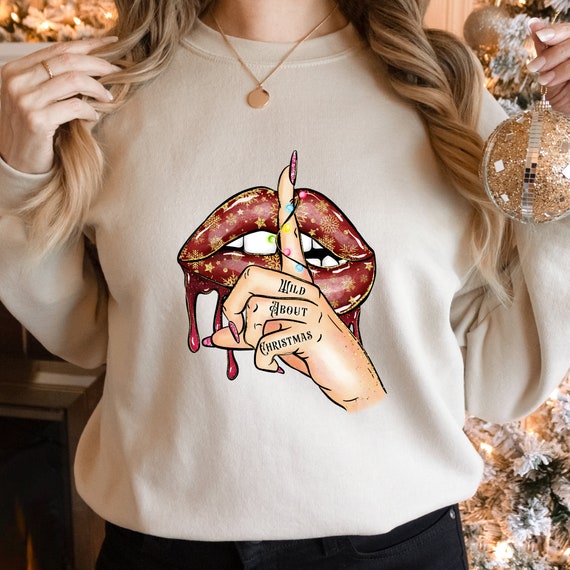 Wild on Christmas Unisex Sweatshirt I Lips I Christmas I Mouth