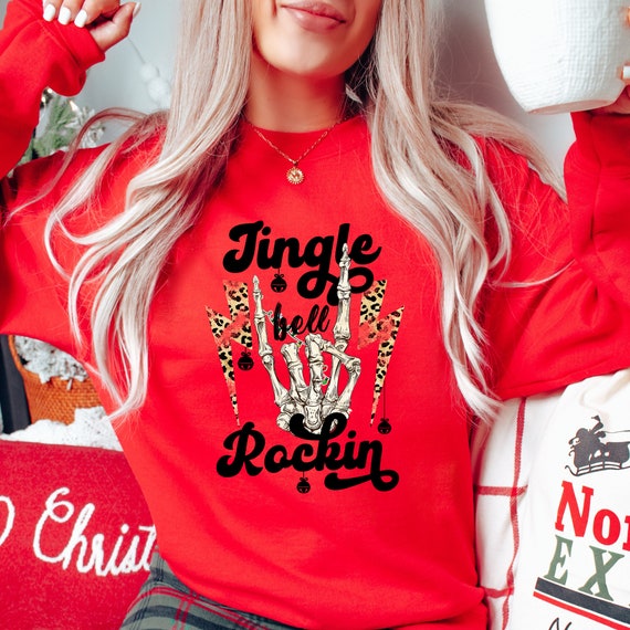 Jinlge Bell Rockin Unisex Sweater I Christmas I Skeleton