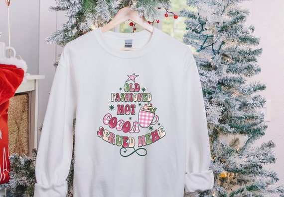 Hot Chocolate Christmas Sweater, Christmas Tree Shirt, Hot Chocolate Christmas Tree Sweater, Christmas Sweater For Family