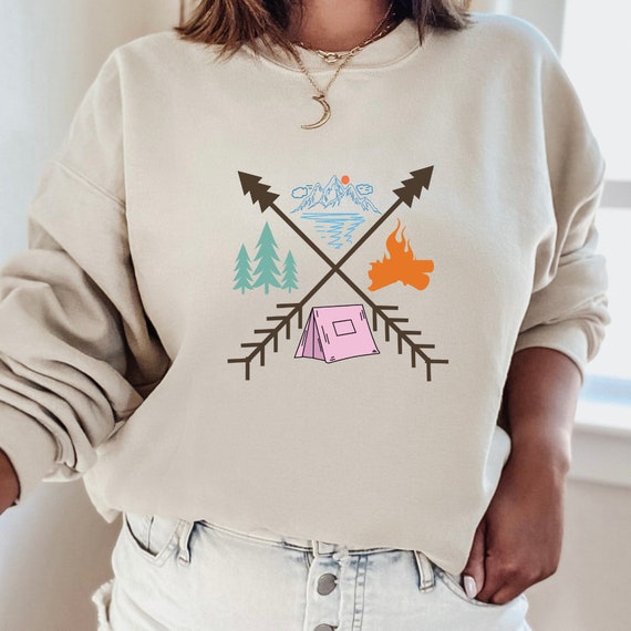 Camping Sweatshirt, Natur Shirt, Wander Shirt, Wanderliebhaber Sweatshirt, Camping Shirt, Wanderlust Shirt, Camping Lovers Sweatshirt