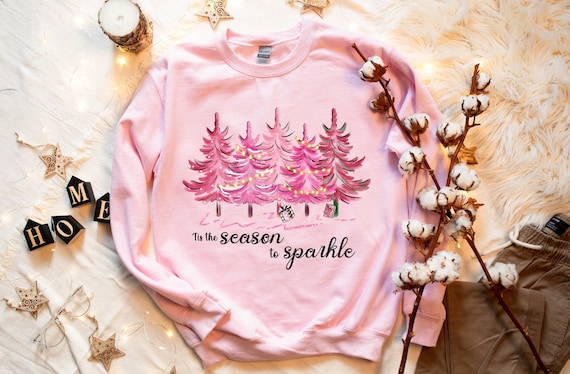 Christmas Tree Sweatshirt I Tis The Season To Sparkle I Christmas Sweater I