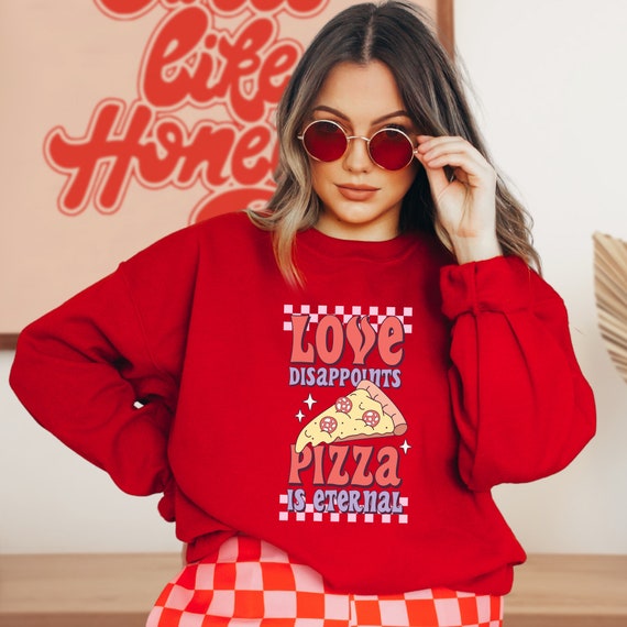Valentine's Day Sweta Shirt, Valentine's Day Pizza Sweatshirt, Valentine's Day Sweater, Valentine's Day Shirt, Gifts for You, Couple Gifts