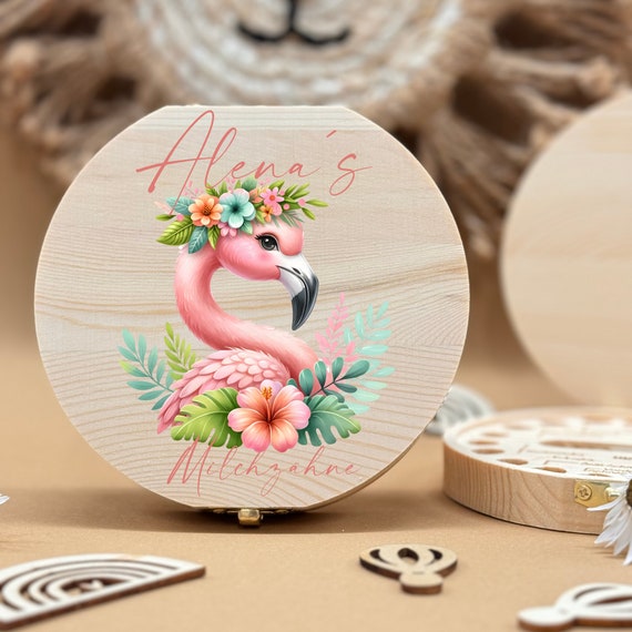 Personalized wooden tooth box, milk teeth storage, personalized gifts, christening gift, birthday gift