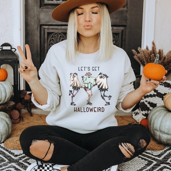 Let's get Halloweird Thirt I Sweater I Halloween Ghosts
