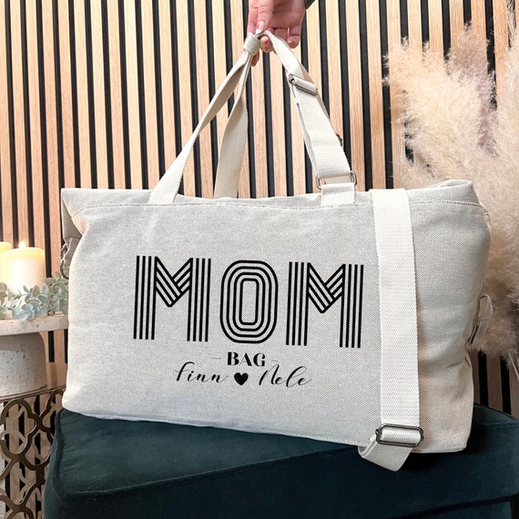 Family Mom Bag, Mom Bag, Hospital Bag, Gift for Birth, Travel Bag, Personalized Mom Bag, Baby Bag, Shoulder Bag, Baby