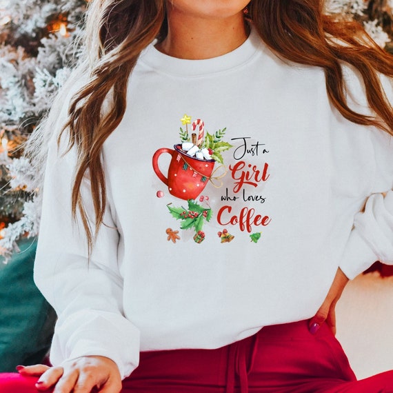 Christmas Women's Sweater, Christmas Sweater, Christmas Outfit, Cute Christmas Sweater, Christmas Coffee Mug, Coffee Lovers Shirt