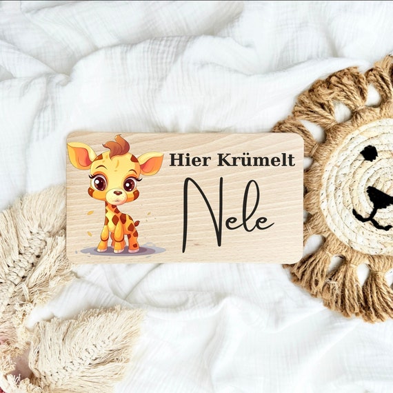 Personalized breakfast board, birth gift, christening gift, baby gift, birthday, breakfast board, wooden board
