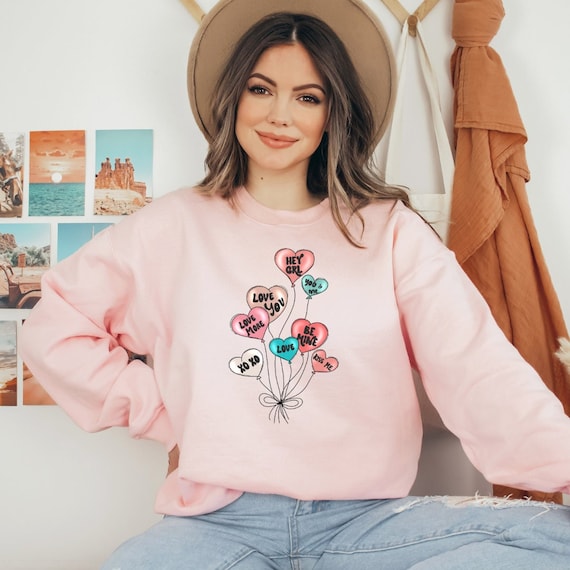Cute Valentine's Day Shirt,Valentine's Day Sweater, Women's Valentine's Day Sweatshirt, Valentine's Day Gift, Valentine's Day Gift, Pair Shirt