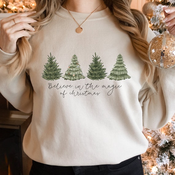 Believe in the magic of Christmas, Christmas sweater, Christmas outfit, Cute Christmas sweater