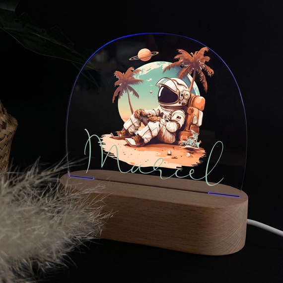 Personalized acrylic night lamp, baby gift, baby night lamp, children's night lamp, christening gift, children's birthday gift, night light