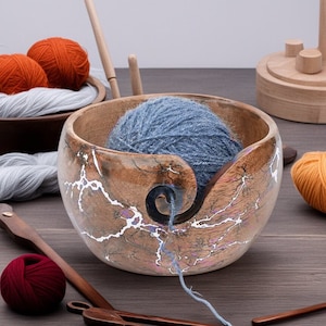 Jumbo Yarn Bowl With Multiple Holes Extra Extra Large Yarn Bowl