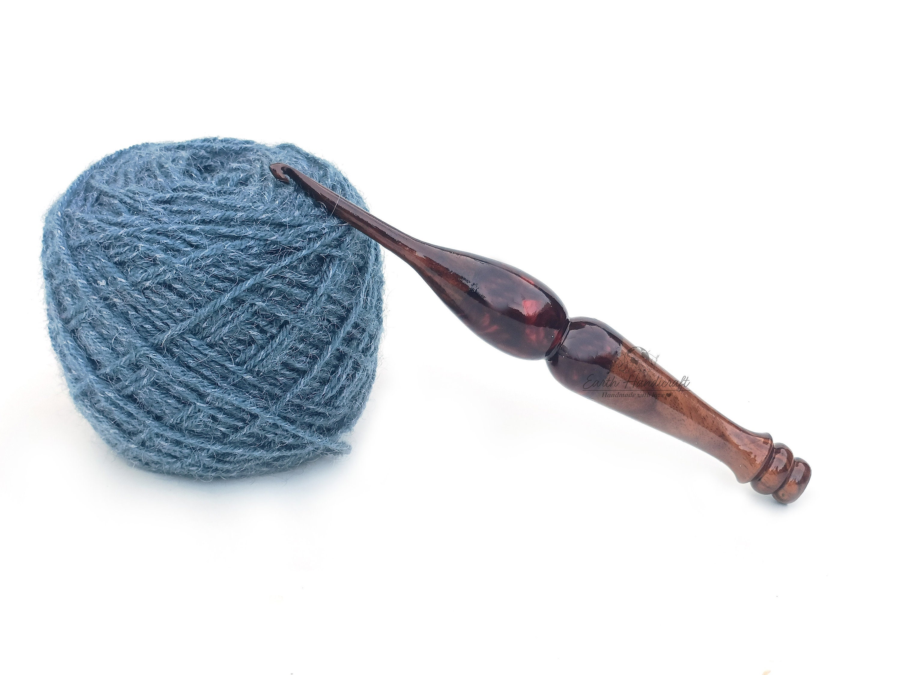 Vintage Copper Coated Long Crochet Hook Boye Size J 14 1/2 Inches  Long 