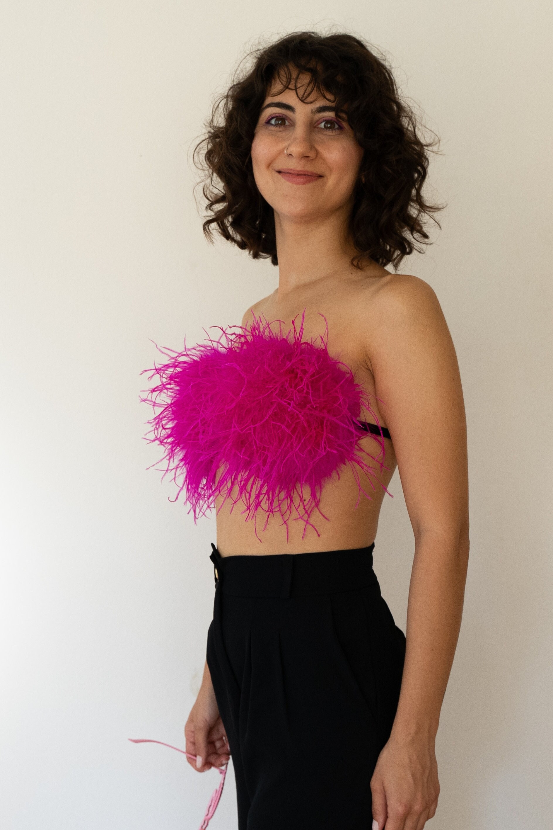Feathers bra baby-pink C80-85