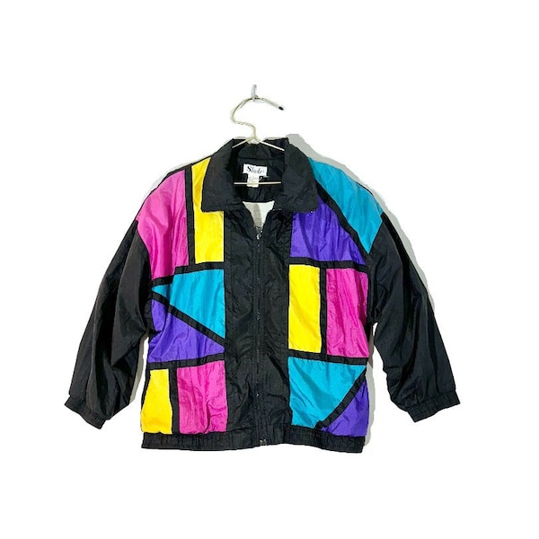 80s / 90s vintage ski jacket colorful wind breaker