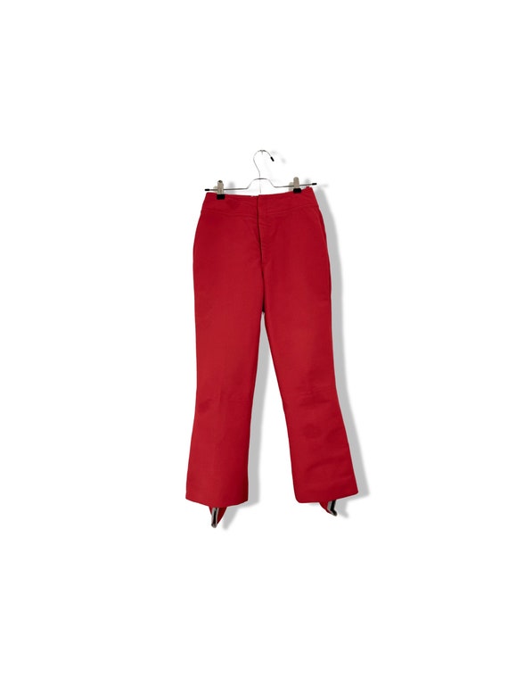 Vintage Bogner snow ski pants red petite short