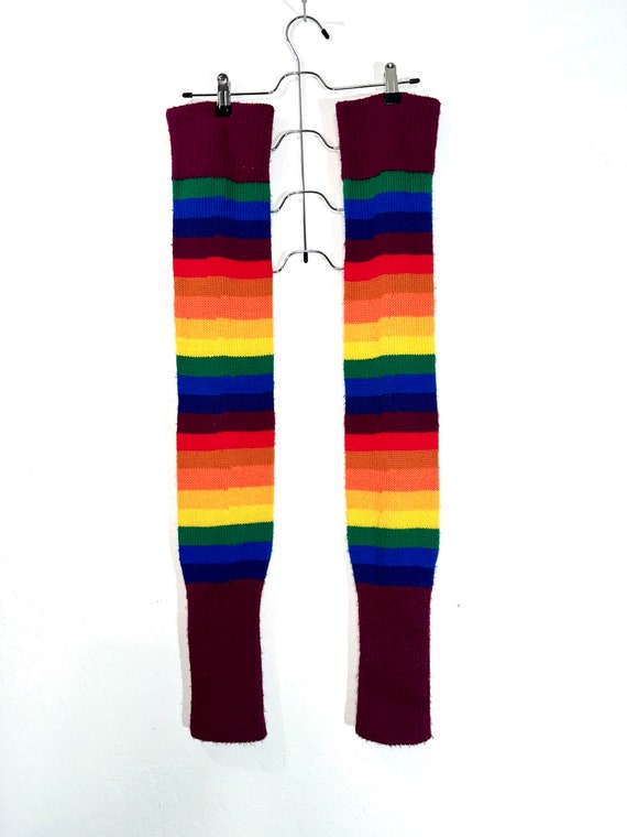 1983 Rainbow Hot Sox thigh high leg warmers
