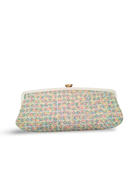 Vintage 1960's colorful clutch - image 1