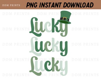 Día de San Patricio PNG, Sublimación PNG, PNG Descarga digital, Lucky Png, Retro Png, Diseño digital, Archivo imprimible, Leprechaun Hat png,