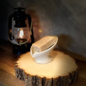 Stone Soap Bar holder with drip spout