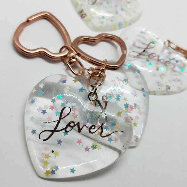 Lover Star Glitter keychain