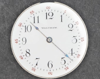 Vintage Waltham Movement. Complete, Not Running. Year 1900, Size 0s, 7 Jewel, Grade 61, Good Staff, Hair Spring, Table Jewel. Excellent!