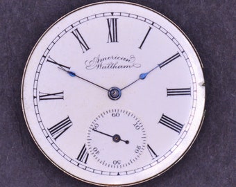 Vintage Waltham Pocket Watch Movement, Complete But Not Running. Production Year 1897. Watch, Antique Watch, Antique Watch, Watch Parts.