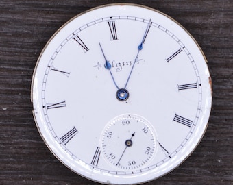 Vintage Elgin Company, Watch movement, Complete but Not Running. Production Date 1900. Antique Watch, Vintage Watch.