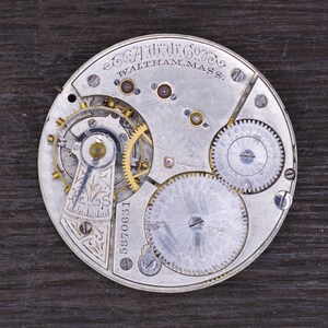 Vintage Waltham Pocket Watch Movement Not Running. Production