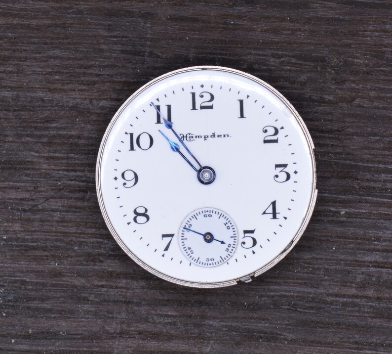 Vintage Hampden Watch Company, "Molly Stark", Watch Movement, Complete but Not Running. Production Year 1906. Vintage Watch, Antique Watch. bild 1