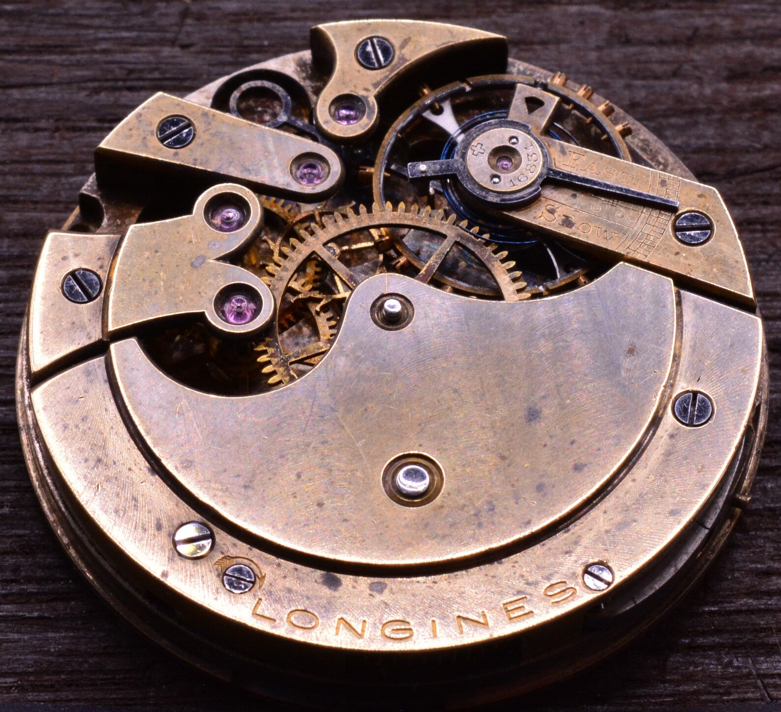 Vintage Longines Pocket Watch Movement. Complete Not Running. Etsy