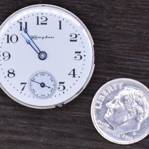 Vintage Hampden Watch Company, "Molly Stark", Watch Movement, Complete but Not Running. Production Year 1906. Vintage Watch, Antique Watch. bild 5