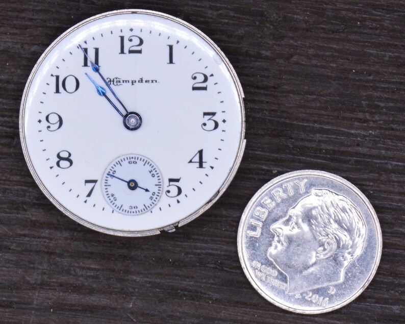 Vintage Hampden Watch Company, "Molly Stark", Watch Movement, Complete but Not Running. Production Year 1906. Vintage Watch, Antique Watch. bild 5