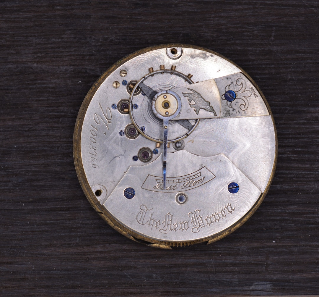 Vintage New Haven Watch Company, Watch Movement, Not Running. Antique