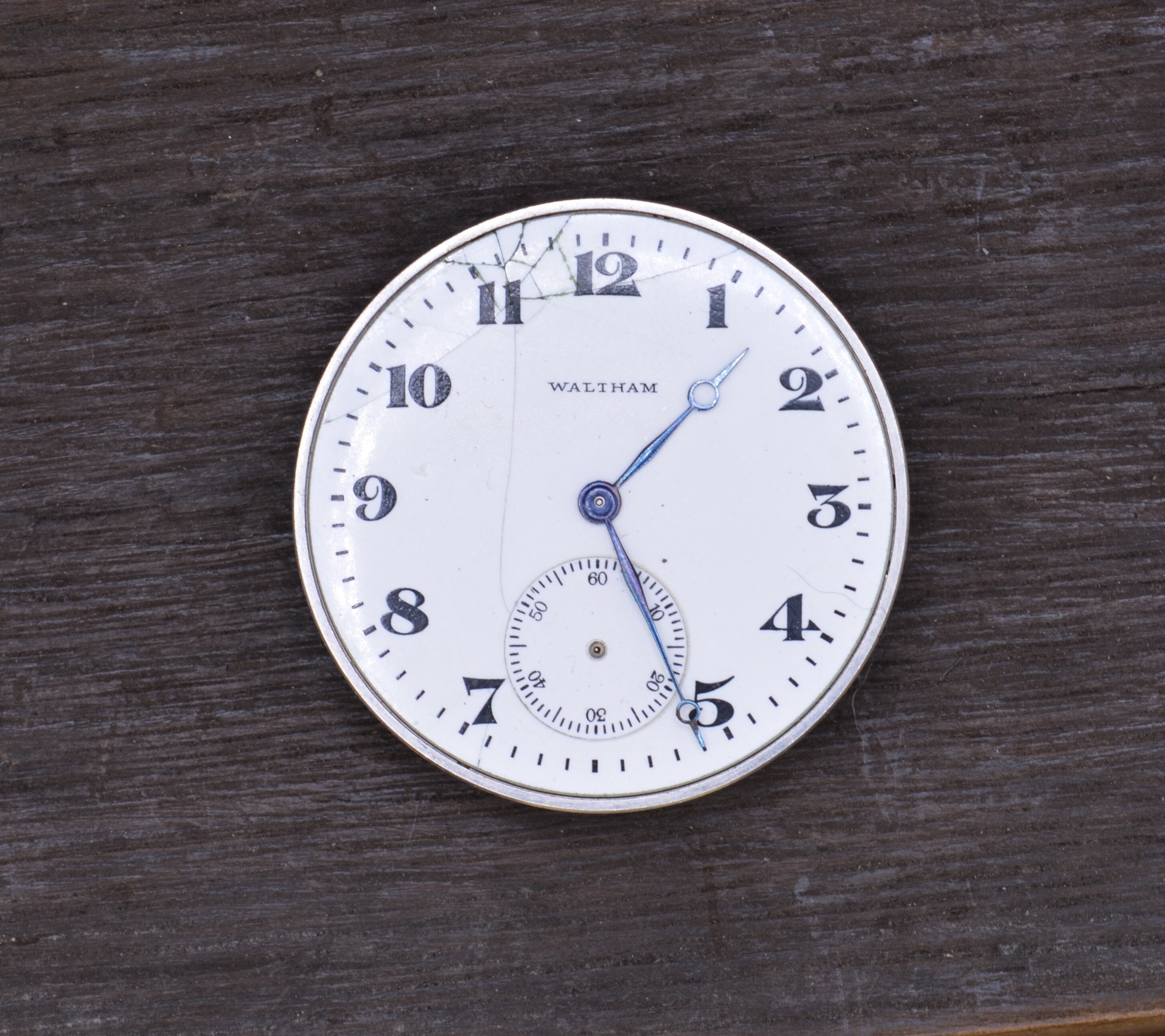 Vintage Waltham Pocket Watch Movement, Complete but Not Running. Production Year 1917. Watch, Antique Watch, Steampunk.