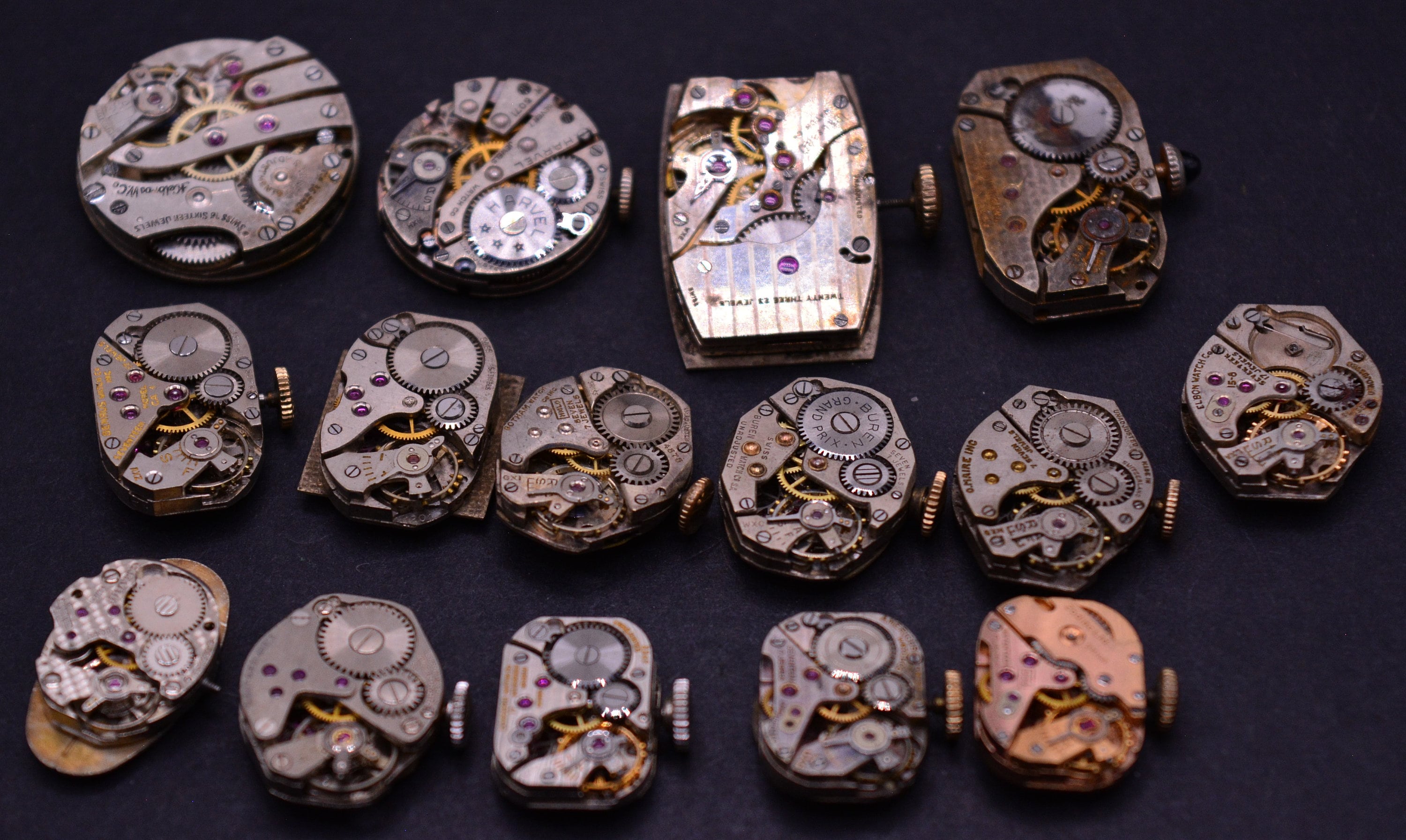 Vintage Wrist Watch Movements. Lot of 15 Used Assorted Brands. Etsy