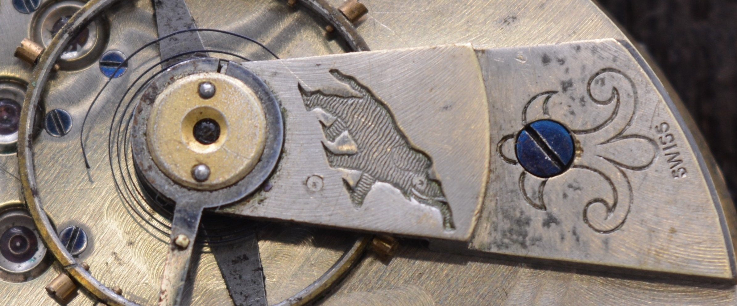 Vintage New Haven Watch Company, Watch Movement, Not Running. Antique