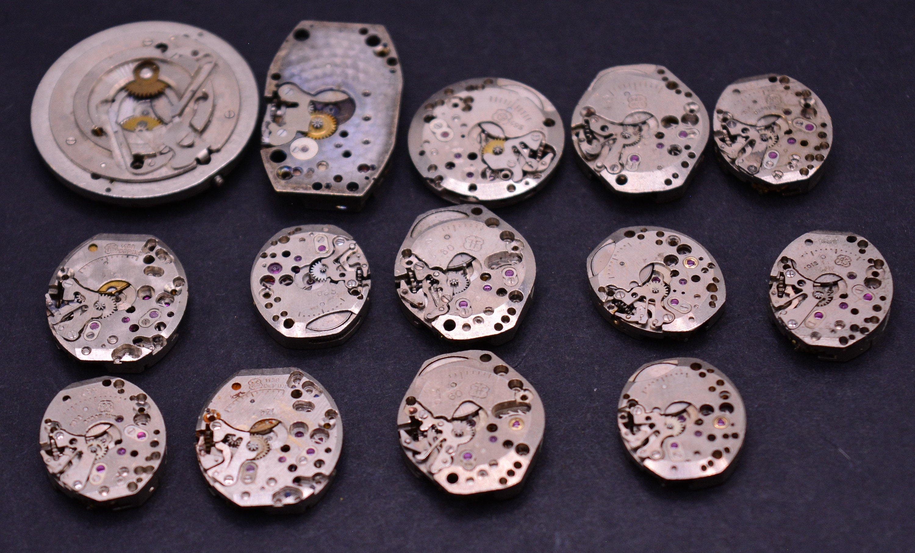 Vintage Benrus Wrist Watch Movements. Lot of 14 Used Assorted Etsy