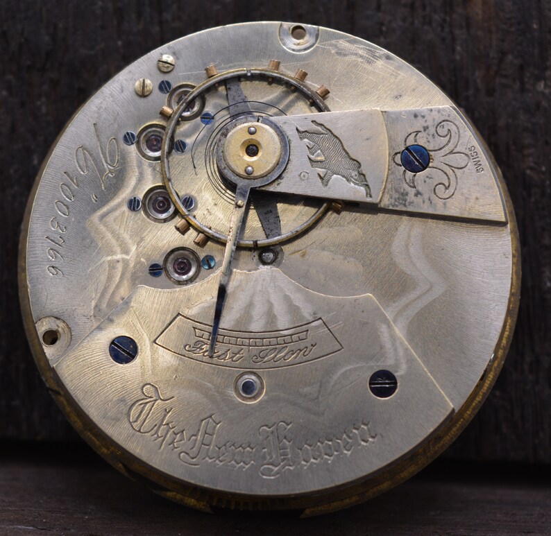 Vintage New Haven Watch Company, Watch Movement, Not Running. Antique