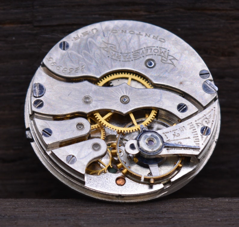 Vintage Hampden Watch Company, "Molly Stark", Watch Movement, Complete but Not Running. Production Year 1906. Vintage Watch, Antique Watch. bild 3
