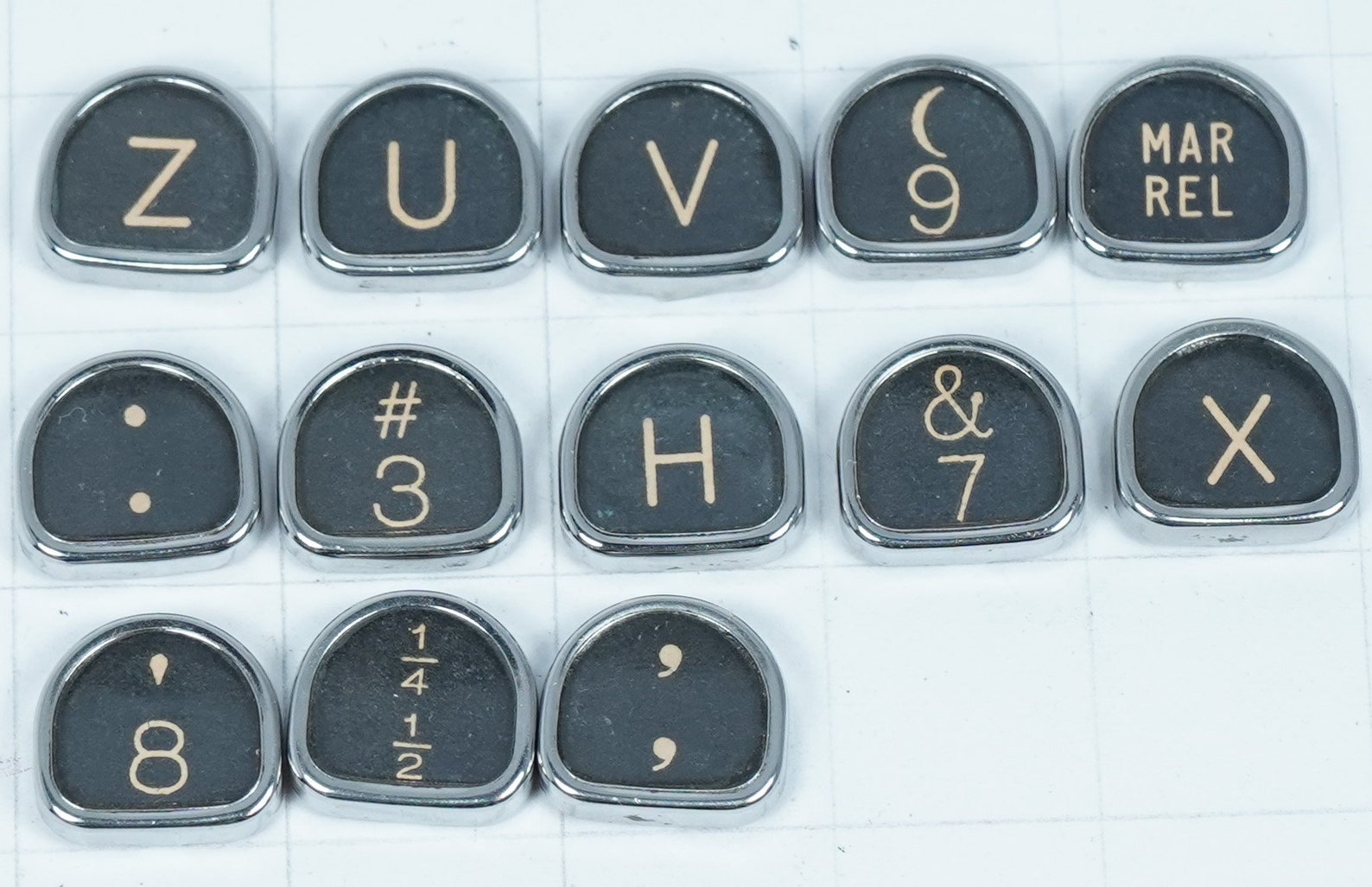 Vintage Tombstone Typewriter Key: Flat Backed for Jewelry, Steampunk - Etsy