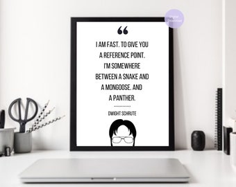 The Office Printable/ The Office Quotes / The Office TV Show / Dwight Schrute Poster / Dwight Schrute Quotes / The Office Dwight