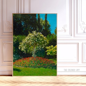 Vintage Sommer Garten Print Wandkunst | Geheime Gärten Druck | Französische Land Landschaft Gemälde Digitaler Download | Sommer Wohnung Dekor