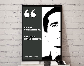 Michael Scott Quotes Wall Art/ The Office Show / The Office Michael Scott Quotes / The Office Art Print / Michael Scott Art