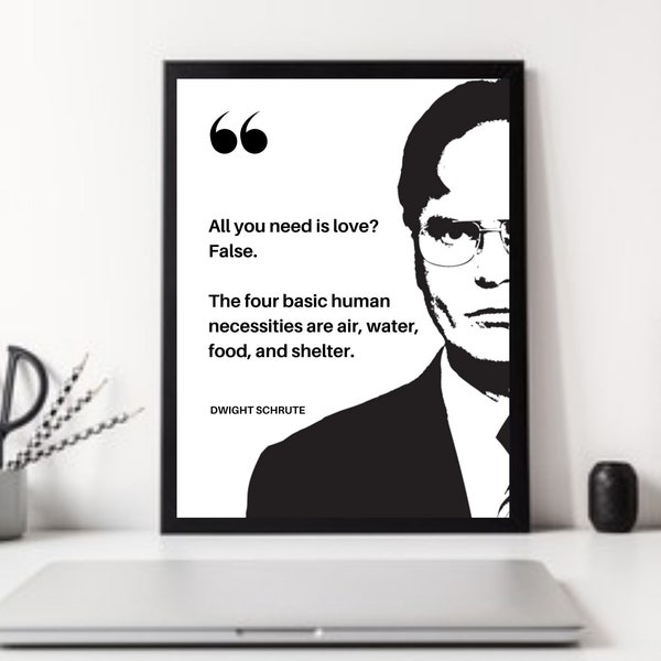 Dwight Schrute Quote Poster / The Office TV Show Quotes / The Office Poster / Popular TV Show Quotes / Funny Gift Ideas/ Digital Downloads