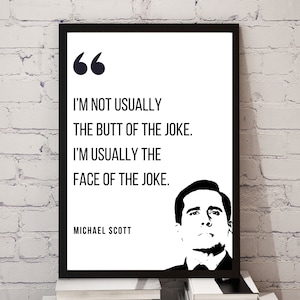 Michael Scott Quotes / The Office TV Show Printable / Wall Art Quote Dorm Room / Michael Scott Printable / The Office Quotes